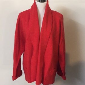 Eileen Fisher wool short with pin kimono jacket small $278 NWT